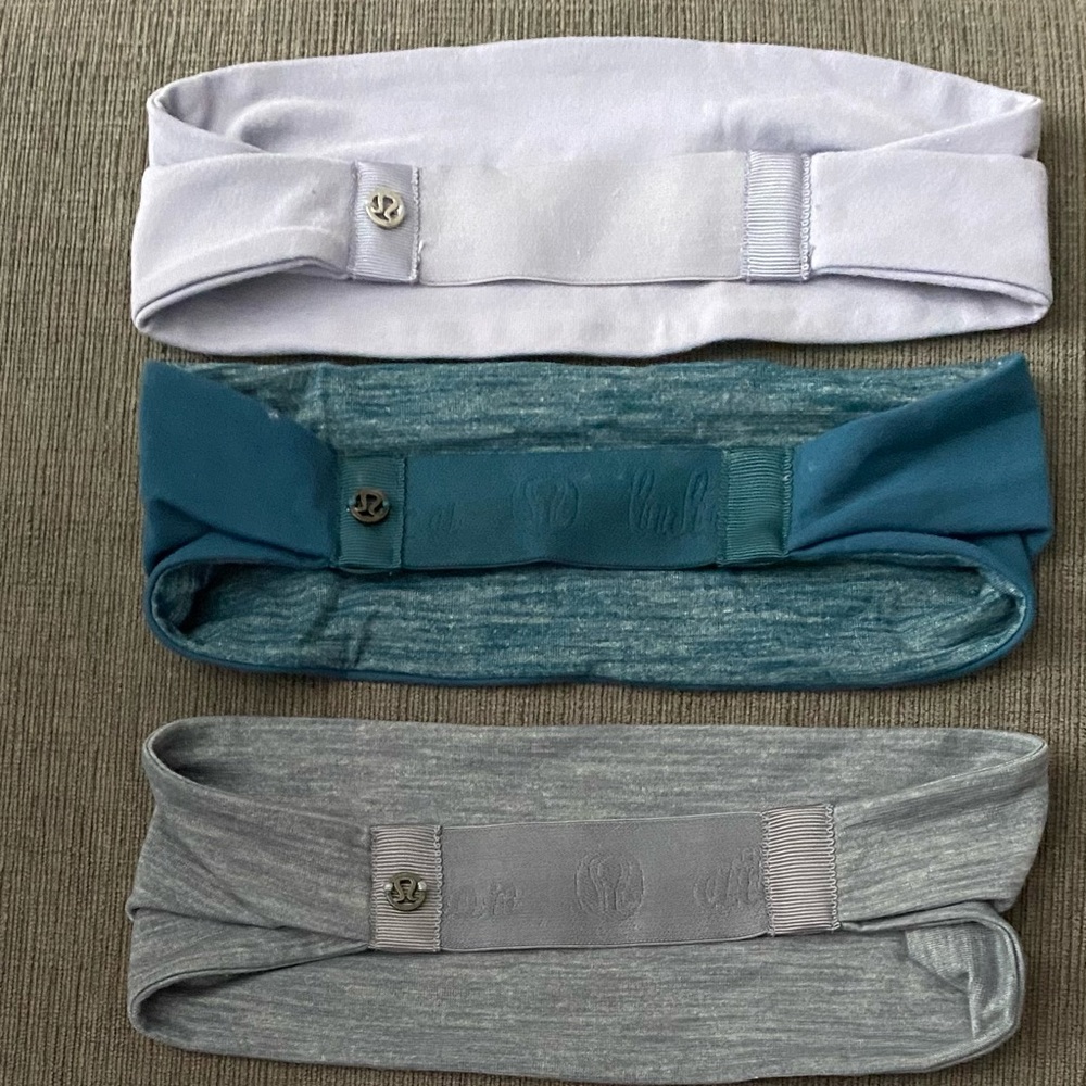 Lululemon fringe fighter headbands- set of 6